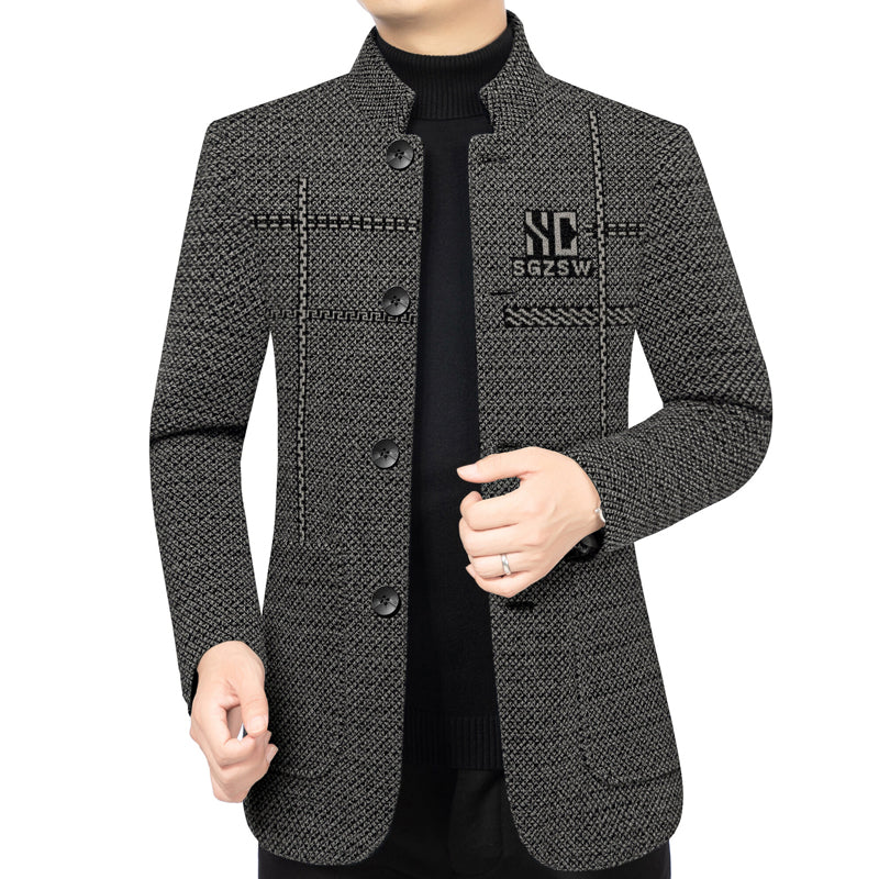 🧥 SLEVA 60%! 🔥 Pánský zimní kabát 3D střihu - hrubý a větruodolný, ideální do chladného počasí venku ❄️✨【40-90kg】