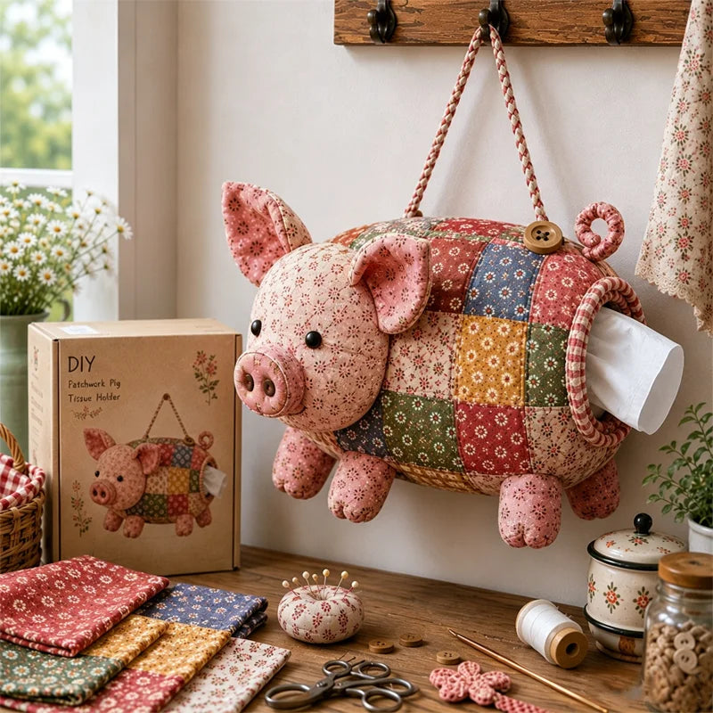 🧵Krabička na ubrousky s motivem zvířátek v retro stylu🐑