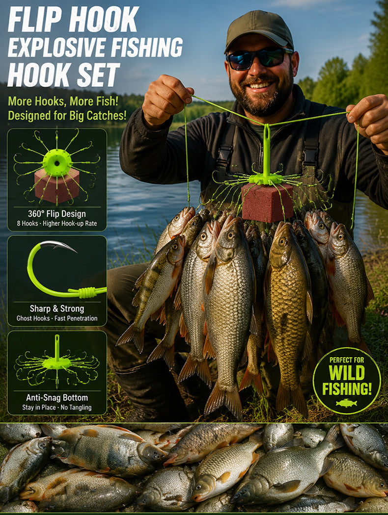 🎣🎣Obrátený fluorescenční háček na talíř Ise-ni