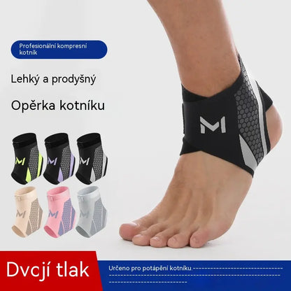 🔥HORKÝ VÝPRODEJ🏃 Lehká kompresní ortéza na kotník | Kompresní ochrana proti podvrtnutí – prodyšná a ideální na basketbal fotbal a fitness