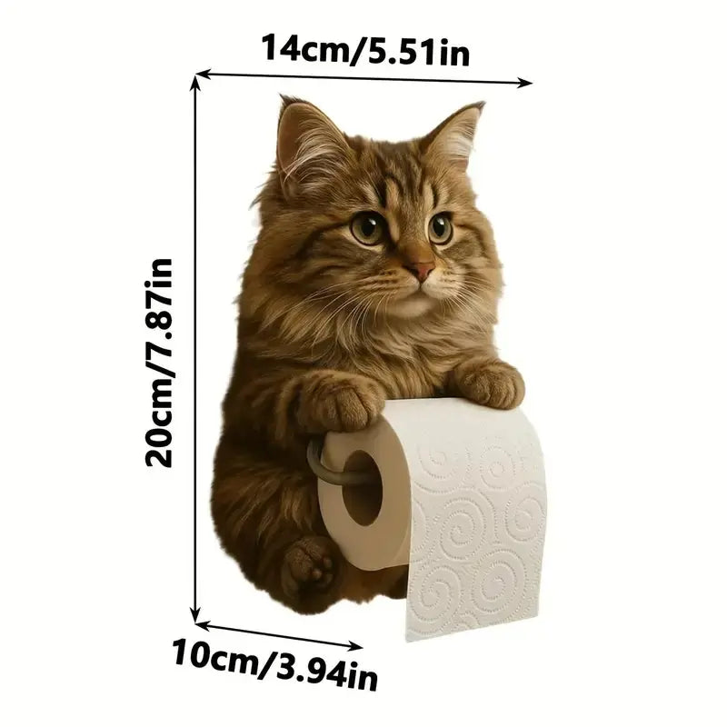 🐱【Kupte 1 a získejte 1 zdarma】Držák toaletního papíru s roztomilým kočičím motivem
