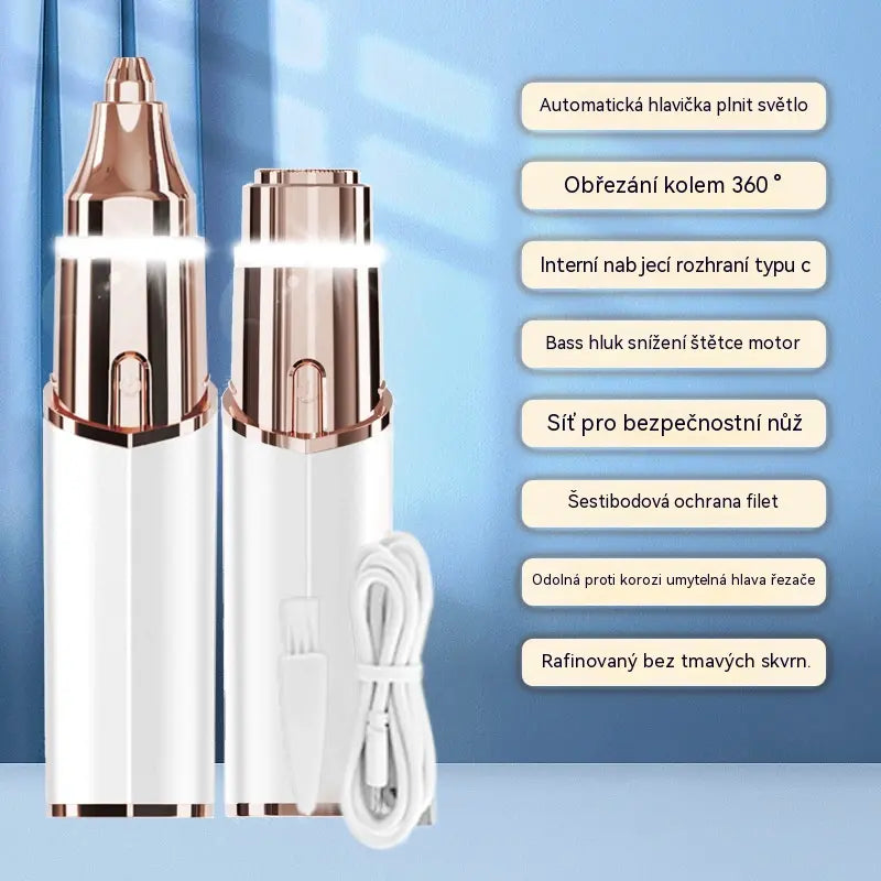 🎁 Model 2026 – 50% sleva💥💗 Zařízení 2 v 1 pro odstraňování chloupků na tváři a tvarování obočí