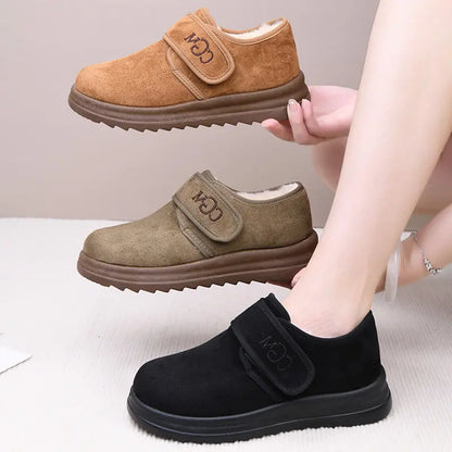 🏆49%OFF🔥【36-41】Módní nové zimní krátké kozačky pro ženy s měkkým sněhovým dezénem