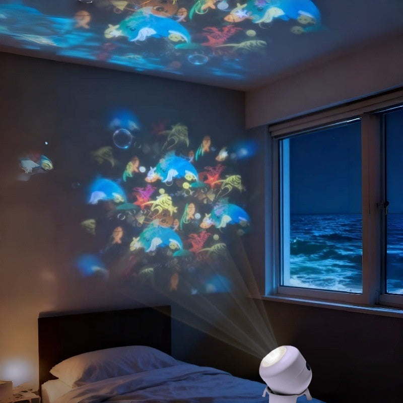 Dynamický rotující LED projektor