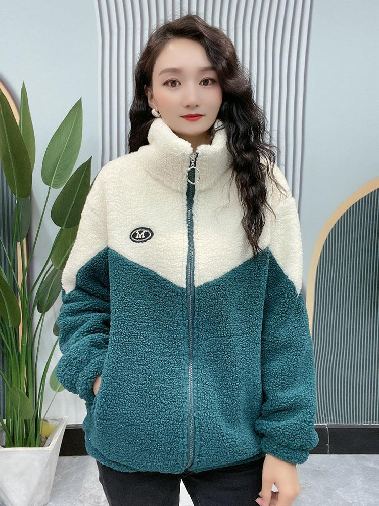🔥【Kupte jeden, druhý dostanete zdarma】🐏【M-4XL】Zimní fleecová bunda, bavlněná bunda, zesílená bavlněná bunda z jehněčí vlny, teplá bunda