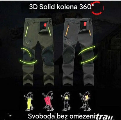 🏃‍♂️【S–5XL】2025 Nové pánské outdoorové kalhoty na podzim a zimu - teplé, fleecové, nepromokavé a větruodolné