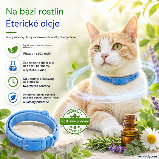 【Kupte 1, získejte 1 zdarma】🐾 Obojek proti škůdcům z přírodních esenciálních olejů 🦟Bezpečná ochrana proti blechám a klíšťatům pro psy a kočky 💚