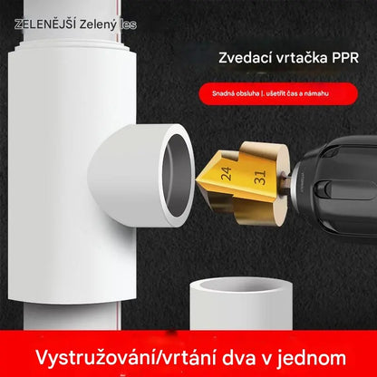 【1 sada 3 kusy】 PPR vrták na vystružování vodních trubek, 20/25/32 univerzální šestihranný vrták z vysoce pevné legované oceli-【20mm+25mm+32mm】