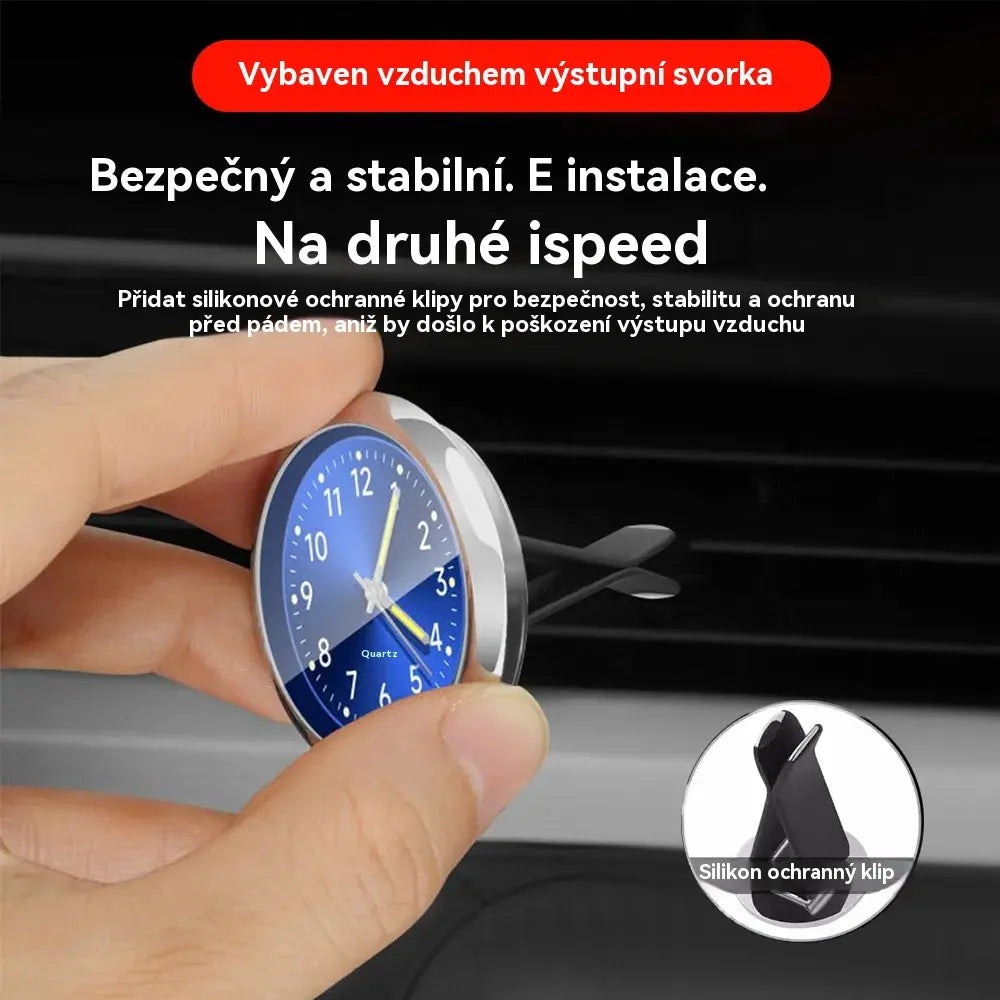 ⏱️【Kupte 1 a získejte 1 zdarma】Miniaturní hodiny do auta s nočním světlem.
