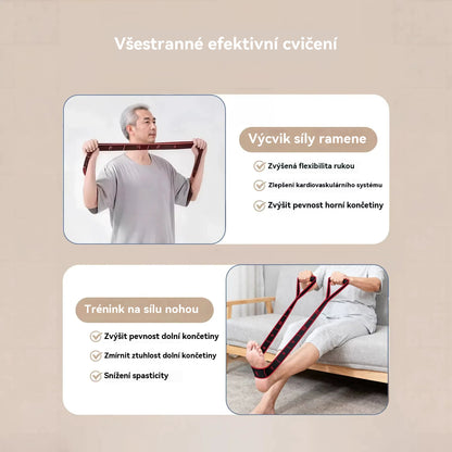 【Kupte 1 a získejte 1 zdarma】Odporová guma pro budování svalů, protahování nohou a elastická guma pro osoby středního a staršího věku.