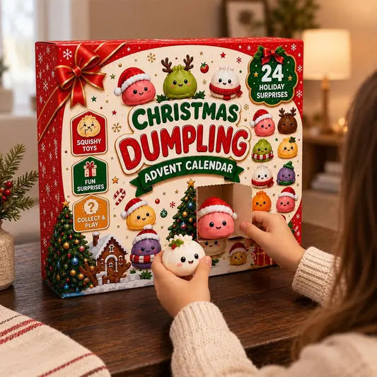 ❄️ 🥰 Čtyřiadvacet dní se squishy – DIY dušená houska hračka slepá taška dárek