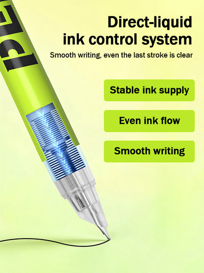 【12 per】🖋️Plnicí pero s přímým průtokem a vysokou kapacitou s hrotem EF, které nevyžaduje výměnu náplně!