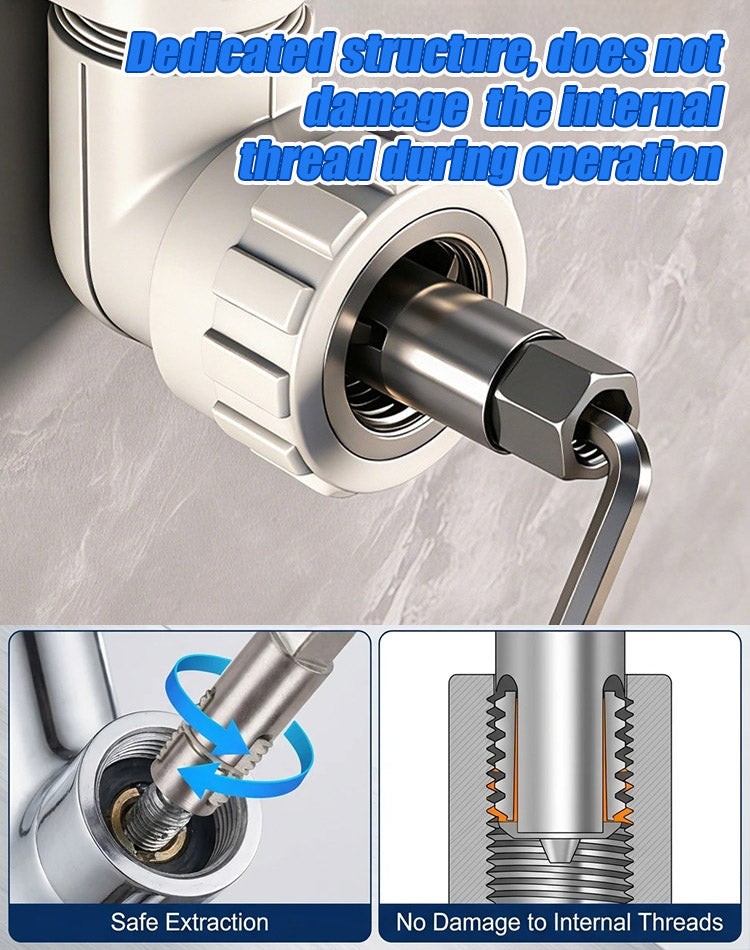 🚰🔧Univerzální extraktor kohoutků pro prasklé kohoutky ve vodovodním potrubí.