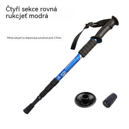 ⛰️Nastavitelná trekingová hole z hliníkové slitiny – odolná, tlumící nárazy, lehká 🌲