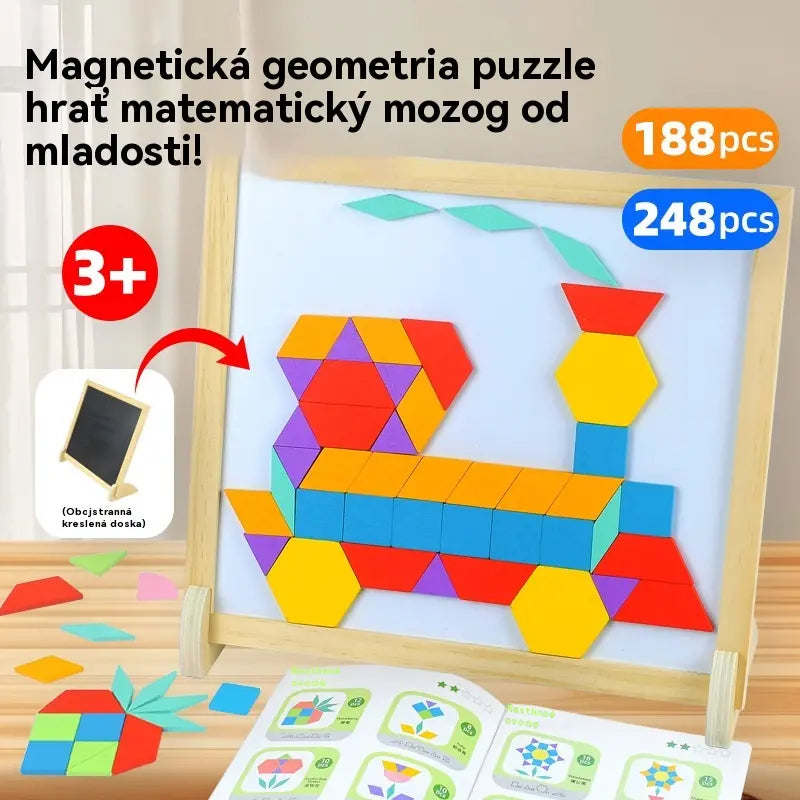 ✨【Kup 1, získej 1 zdarma】Geometrické magnetické stavební bloky Tangram