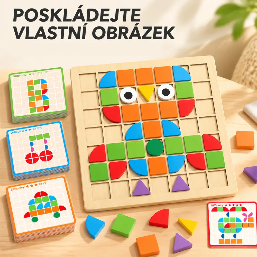 👶🥰Dětské 3D mozaikové puzzle, vzdělávací stavebnice