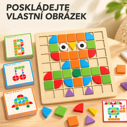 👶🥰Dětské 3D mozaikové puzzle, vzdělávací stavebnice