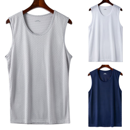 👕【Třídílná sada】Pánská ležérní trička s krátkým rukávem z příjemného hedvábí ✅ Lehká, prodyšná a rychleschnoucí