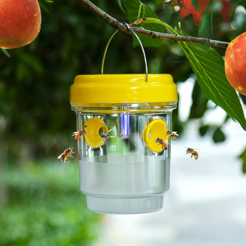 🐝Solární past na vosy | Účinná ve dne i v noci, dva vstupy, nevyžaduje baterie