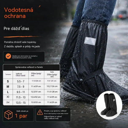 🌧️✨Nové protiskluzové, vysoké, silné a voděodolné opakovaně použitelné návleky na boty, vhodné do deštivých dnů, blátivých a zasněžených podmínek.