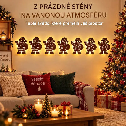 🦌✨ LED silueta soba na zeď | Světelná vánoční dekorace | Nástěnná dekorace s teplým světlem pro domácnost a kancelář 🎄