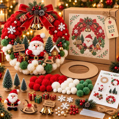 🎄🎁🏵Sada na výrobu vánočního věnce – sváteční dekorace