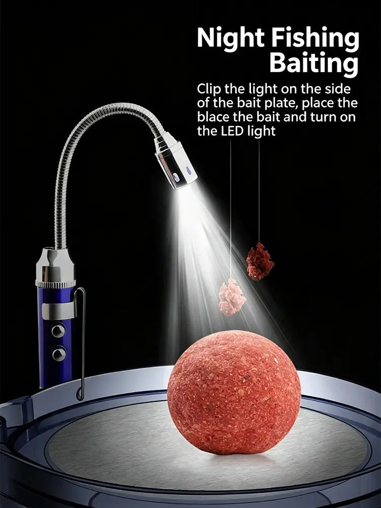 🧲🎣 Kompaktní a přenosná magnetická lampa pro noční rybolov - Lampa pro nabíjení návnad a nástrah