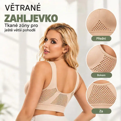 🥰【Balení 3 kusů】Prodyšná a stylová podprsenka velké velikosti ❤️【40-120 kg】