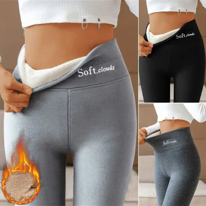 🔥【S-5XL】Nové módní kalhoty s vysokým pasem, teplé kalhoty, bavlněné kalhoty