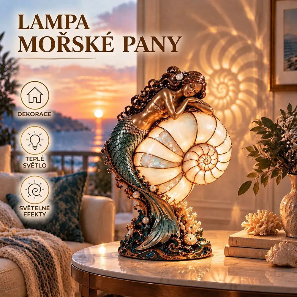 🧜‍💡Lampa Mořská panna Nautilus