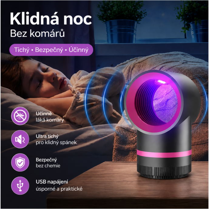 ✨ Vnitřní lampa proti komárům