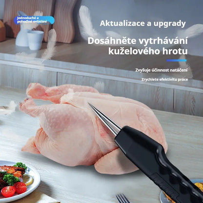 💥【Kupte 1 a získejte 1 zdarma】🔥 Přenosný a dobíjecí elektrický odstraňovač chlupů pro drůbež 🦆🐓🐖 Voděodolný, lze použít na všechny druhy chlupaté drůbeže