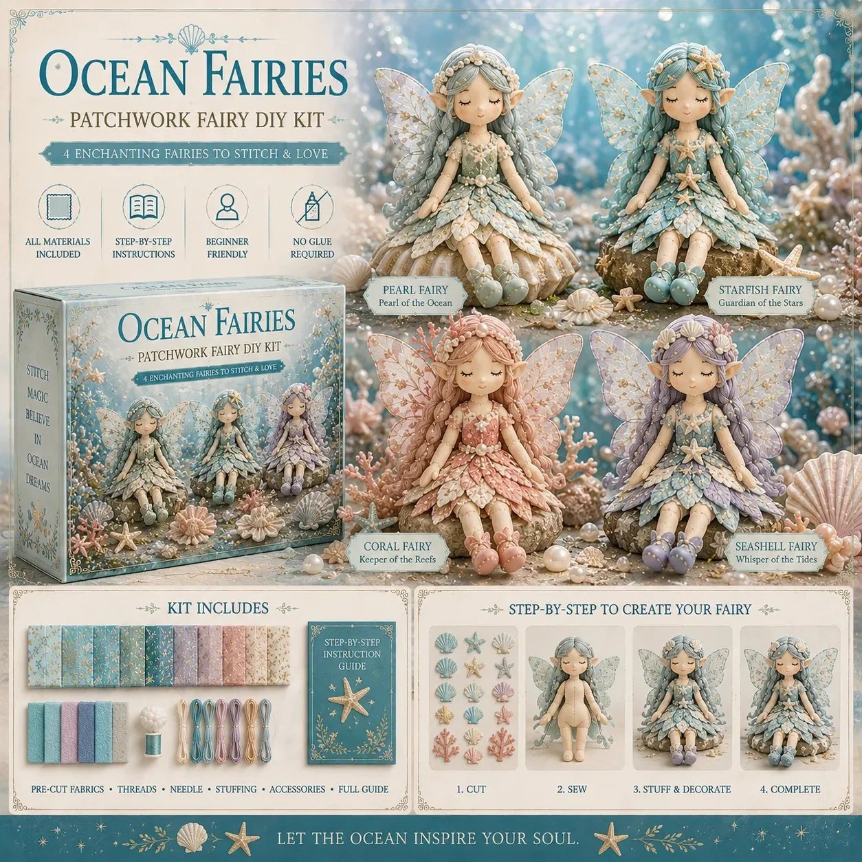 🧚‍♀️ 50% SLEVA – Kreativní sada pro kutily Víly pro děti ✨ Kreativní zábava