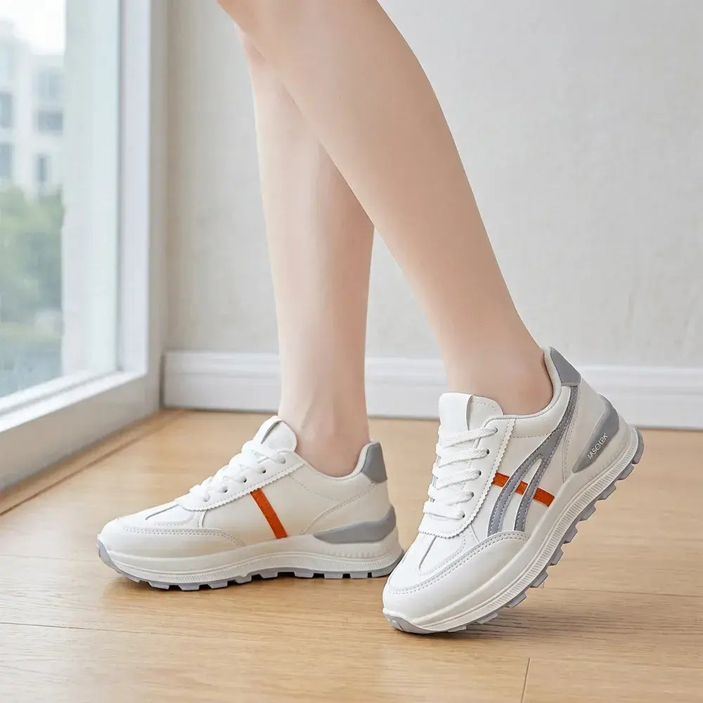🍂 Na jaro a podzim! ✨ Dámské volnočasové tenisky 👟 Lehké běžecké boty, silná podrážka s efektem zvýšení nohou, měkké, prodyšné a pohodlné, moderní a všestranné 💖