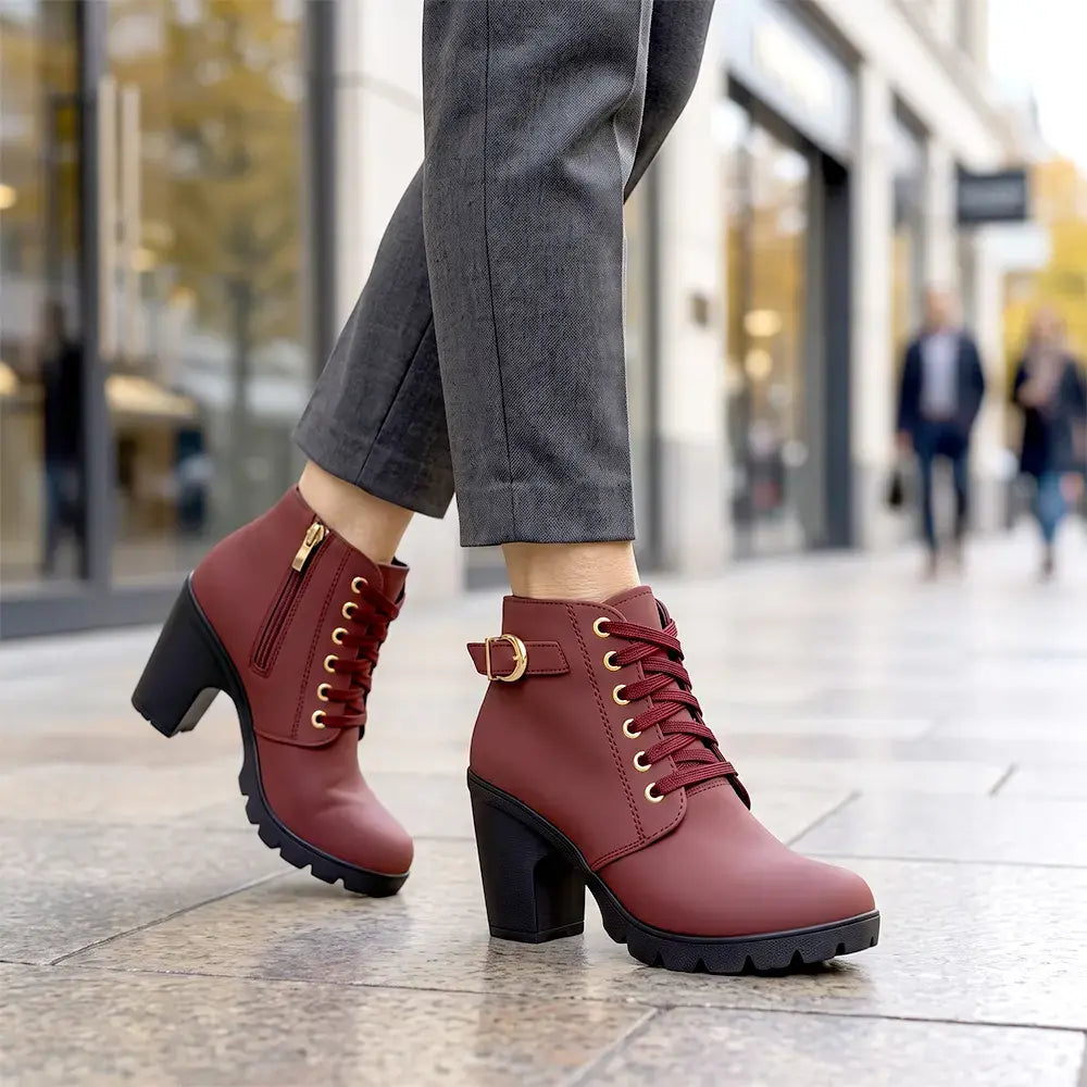 👢【35-42】Podzimní a zimní kousek: Stylové dámské kozačky na vysokém podpatku - kombinace módy a pohodlí pro celodenní a pohodlné nošení!