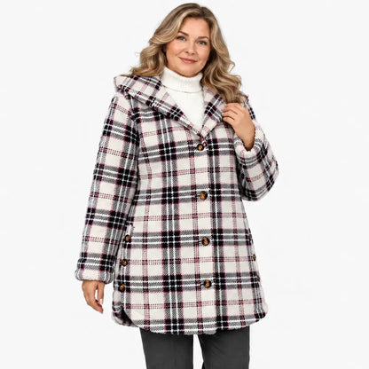 ✨【S-5XL】Dámský teplý ležérní kardigan s kapucí a dlouhým rukávem (oboustranný fleece)