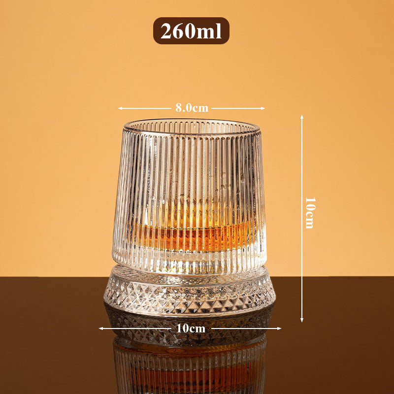 🥛💎Otočná sklenice na whisky o 360°