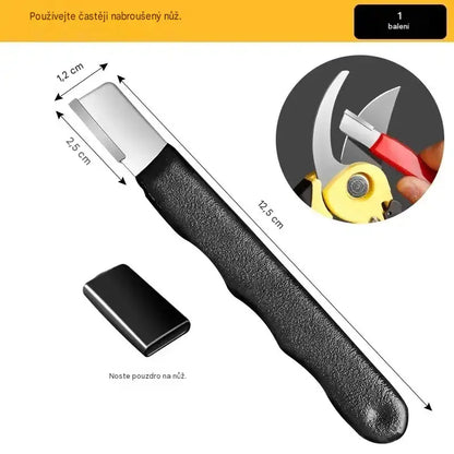 2 kusy 470 Kč 🔪 Přenosný venkovní brousek na nože a nůžky, Ruční brousek s vysokou rychlostí