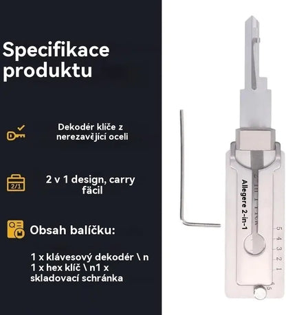 🔐🔑 Sleva 49 %🔥Dekodér klíčů z nerezové oceli