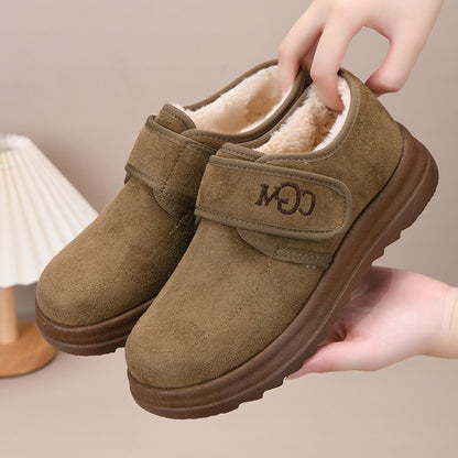 🏆49%OFF🔥【36-41】Módní nové zimní krátké kozačky pro ženy s měkkým sněhovým dezénem