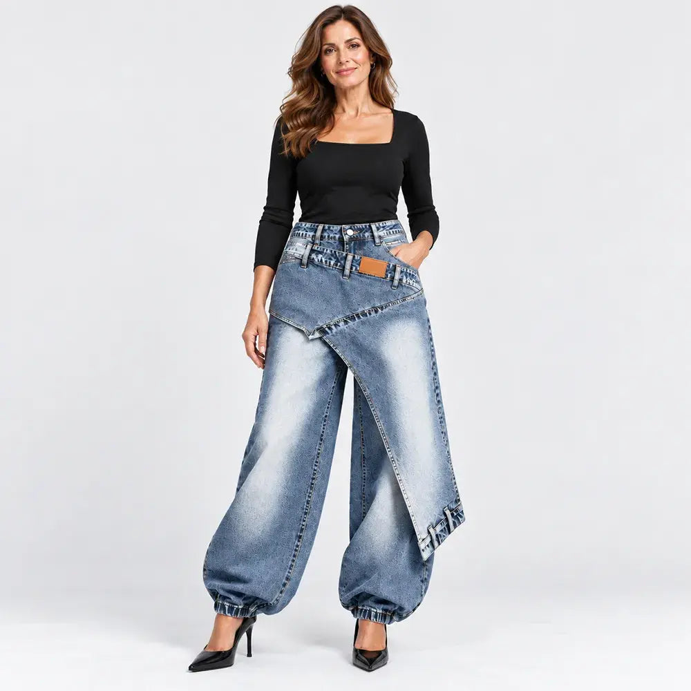 👖【XS-3XL】Stylové a pohodlné džíny se širokými nohavicemi ✨💞