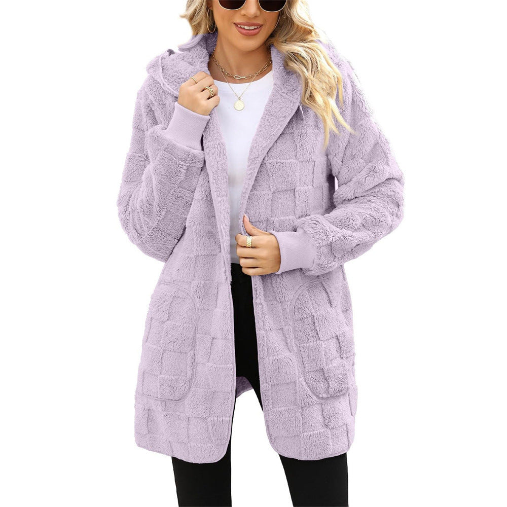 ☃️Limitovaná sleva 39%❄️[S-5XL]🌸Novinka pro zimní sezónu: Dámská kostkovaná fleecová bunda pro volný čas