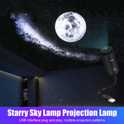 Noční světlo s projekcí hvězdné oblohy, 5V projekce planet a galaxií do ložnice, romantické ambientní světlo s hvězdnou oblohou