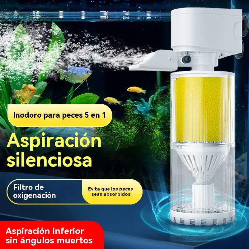 🐟Systém cirkulace vody do akvária s filtrem 3 v 1, tichý provoz.