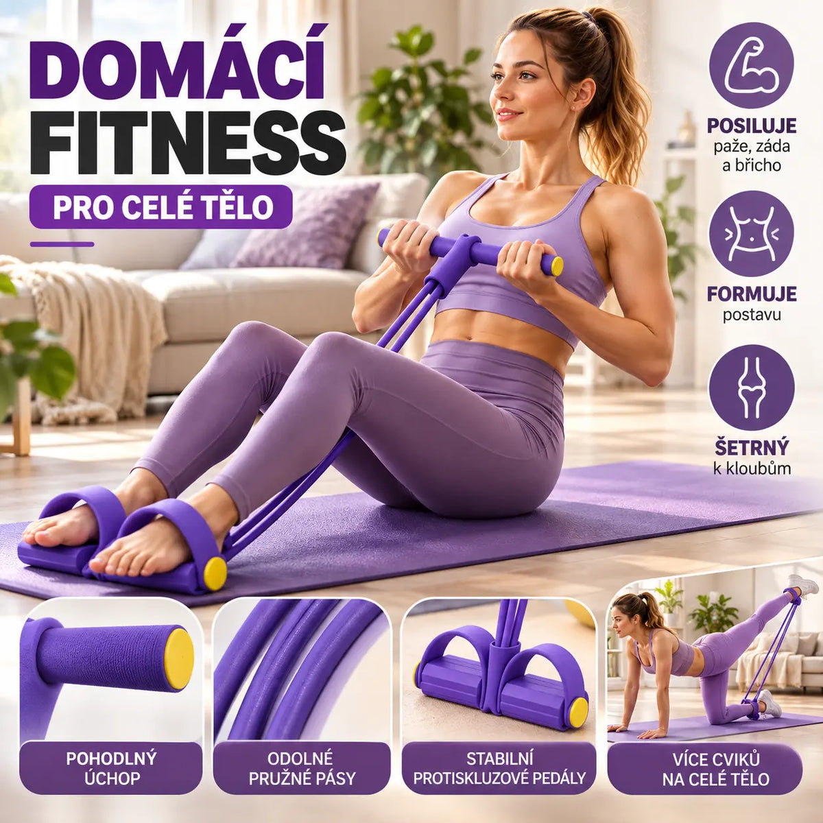 💜 POSLEDNÍ DENNÍ NABÍDKA – SLEVA 50 %💜 Vybavení na posilování břišních svalů