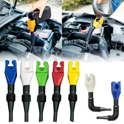 【5/10 kusů】🚗Nástroj na nalévání a tankování paliva do auta, trychtýř bez použití rukou🔥