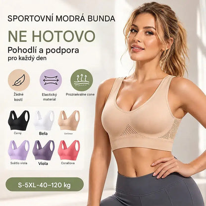 🥰【Balení 3 kusů】Prodyšná a stylová podprsenka velké velikosti ❤️【40-120 kg】