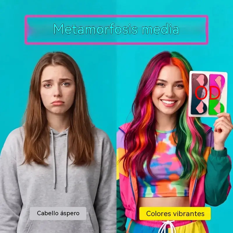 🎁 SLEVA 50 %! 🎨 Časově omezená sada kříd na vlasy pro dívky: barevné vlasy bez permanentního barviva, ideální na večírky! ✨