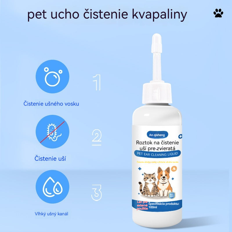 🐶🐱 Čistič uší ke zmírnění svědění uší u psů a koček.