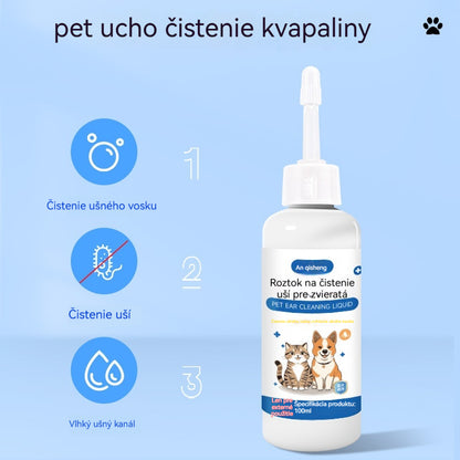 🐶🐱 Čistič uší ke zmírnění svědění uší u psů a koček.